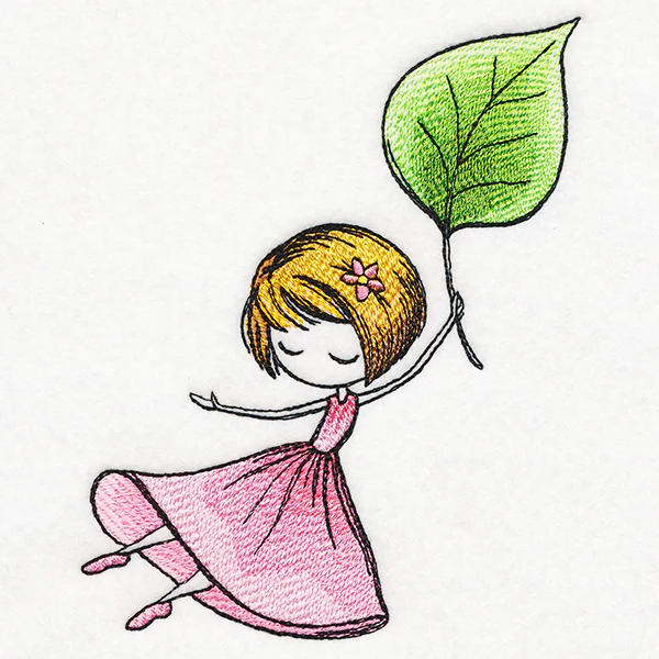 Spring Breeze Beauty with Leaf - Image 2