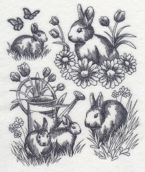 Spring Bunny Sketch