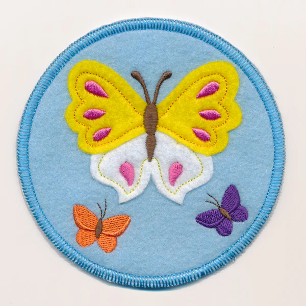 Spring Coaster - Butterfly Trio (In-the-Hoop) - Image 3