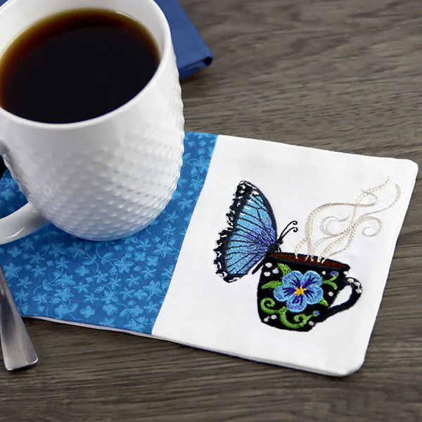 Spring Coffee Break Blue Morpho Butterfly - Image 10