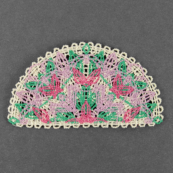 Spring Floral Granny Half Circle (Battenburg Lace) - Image 3