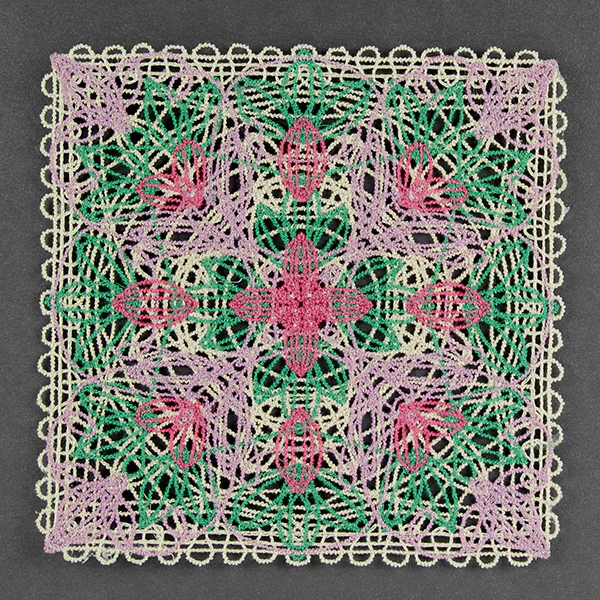 Spring Floral Granny Square (Battenburg Lace) - Image 12