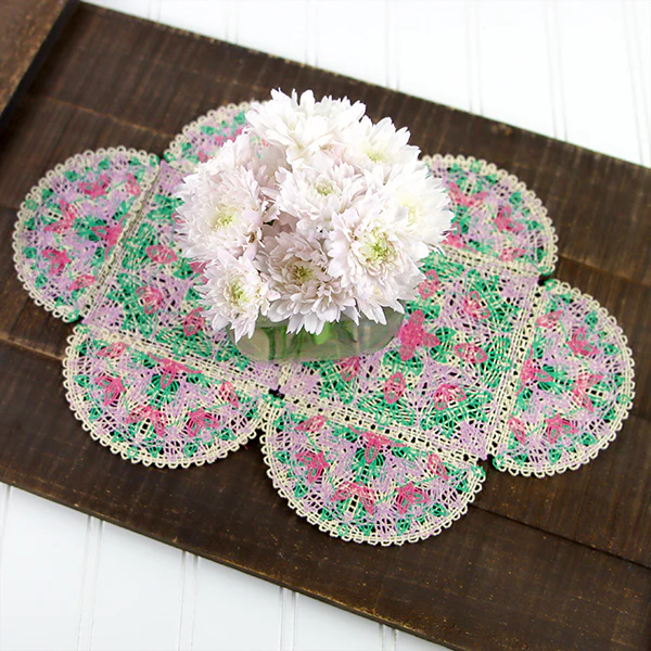 Spring Floral Granny Square (Battenburg Lace) - Image 2