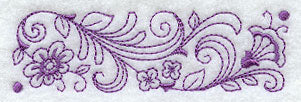 Spring Flower Border (Redwork) - Image 3