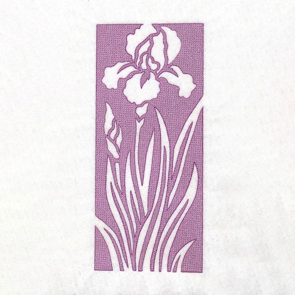 Spring Flowers - Iris (Embossed) - Image 5