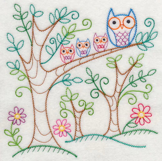 Spring Forest Owls (Vintage) - Image 2