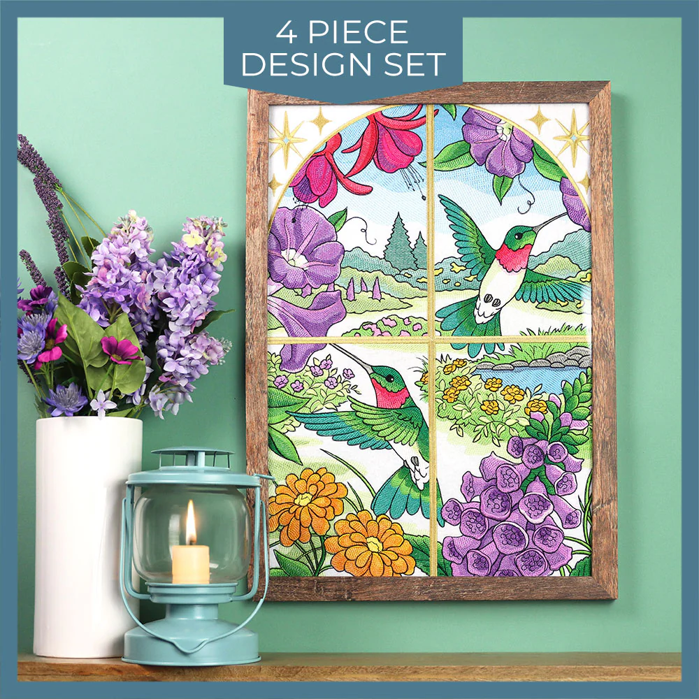Spring Hummingbirds Panel Scene - Image 19