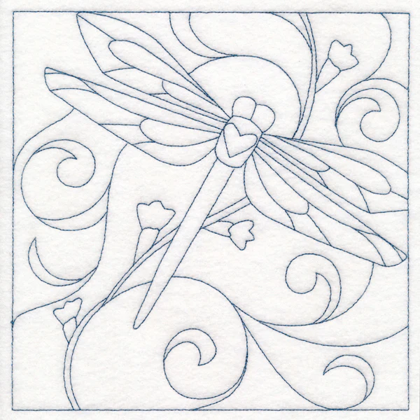 Spring Quilting - Dragonfly (Double Run)