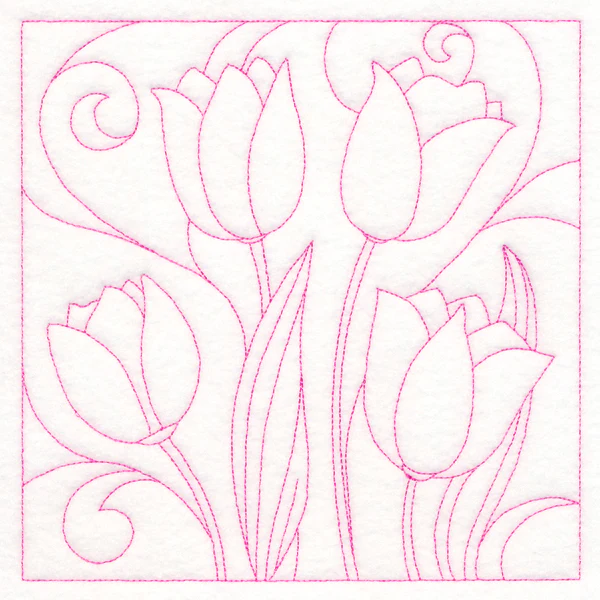 Spring Quilting - Tulips (Double Run) - Image 2