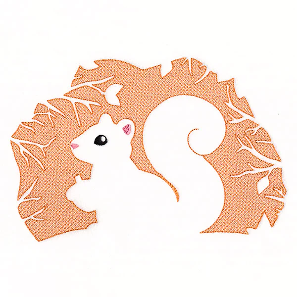 Spring Squirrel Silhouette (Embossed) - Image 3