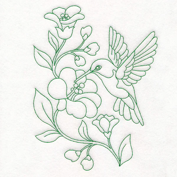 Spring Things Flowers - Hummingbird (Vintage) - Image 5