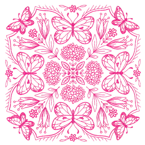 Springtime Charms Kaleidoscope Square 1 - Image 2