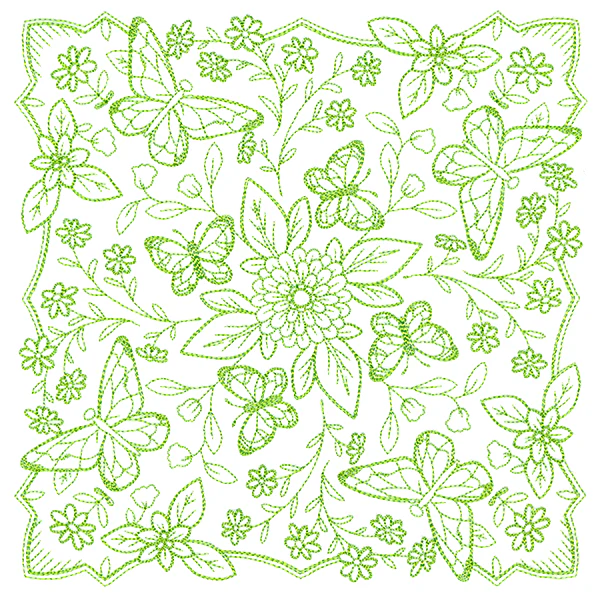 Springtime Charms Kaleidoscope Square 3 - Image 5