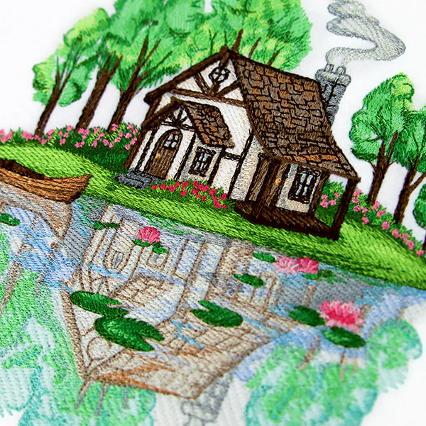 Springtime Cottage Scene - Image 2