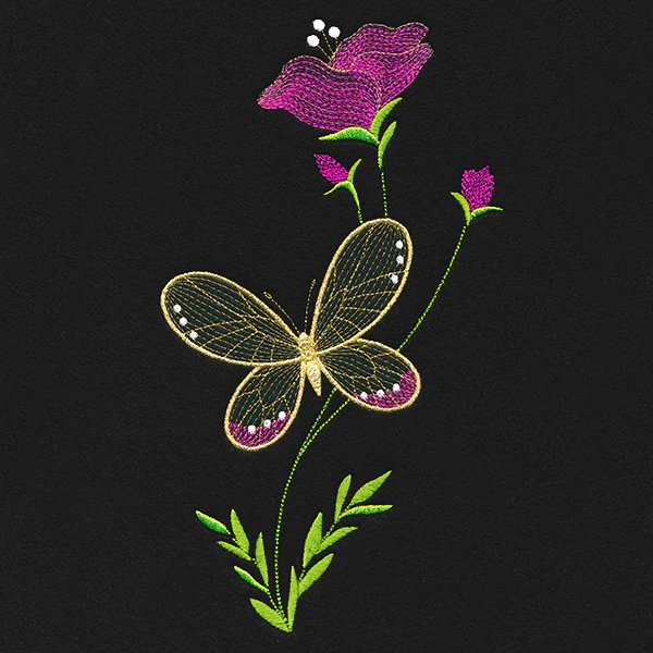 Springtime Treasures - Sweet Pea and Butterfly - Image 2