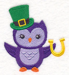 St. Patrick's Day Owl with Hat - Image 2