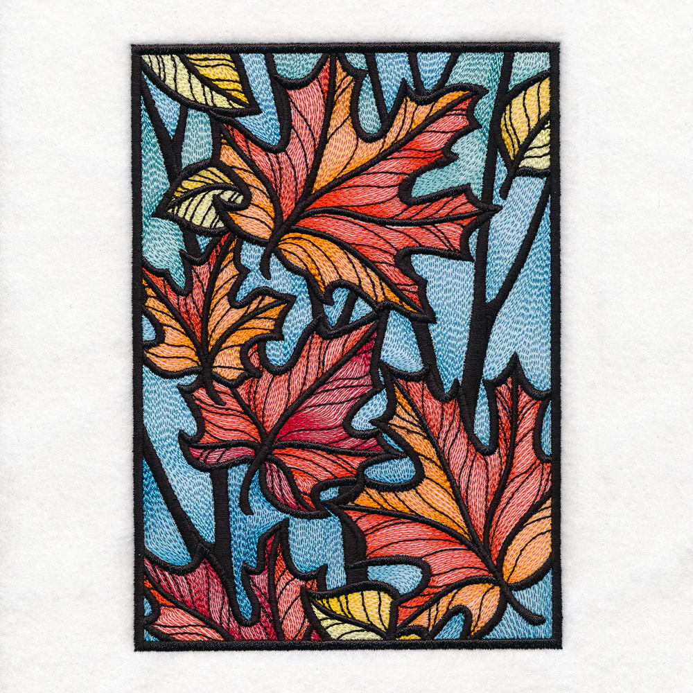 Stained Glass Autumn Leaves - Image 3
