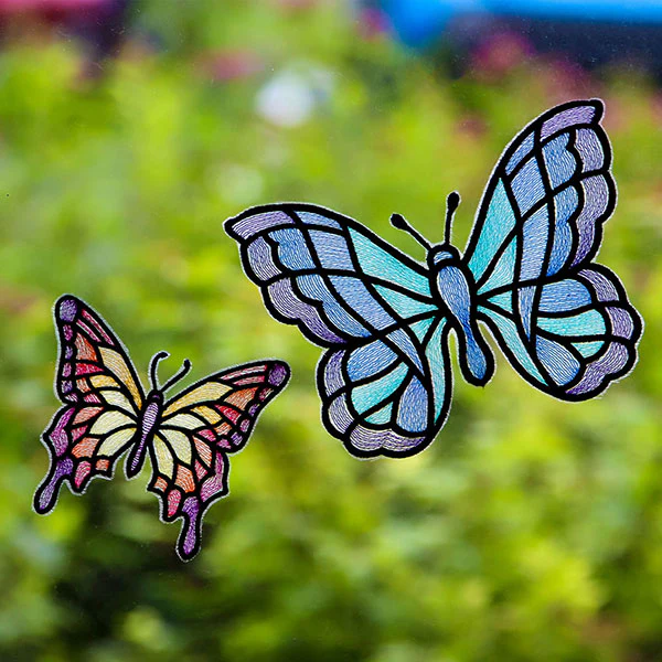 Stained Glass Butterfly 1 (Organza) - Image 3