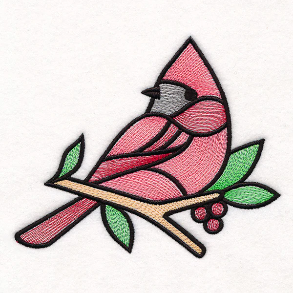 Stained Glass Christmas Accents - Cardinal - Image 3