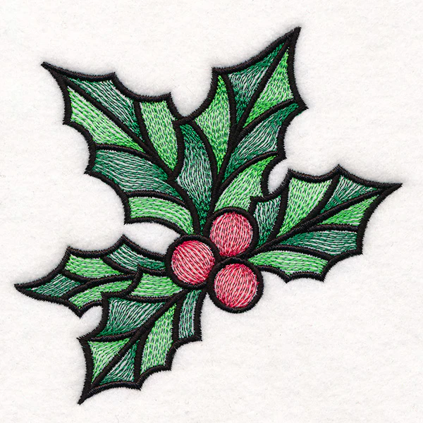 Stained Glass Christmas Accents - Holly & Berries - Image 3