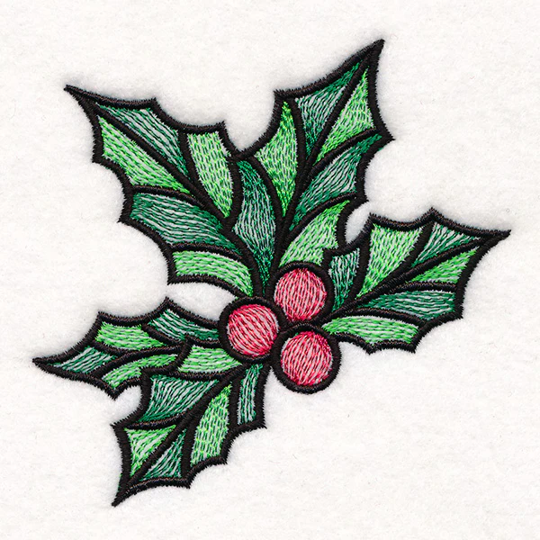 Stained Glass Christmas Accents - Holly & Berries - Image 4