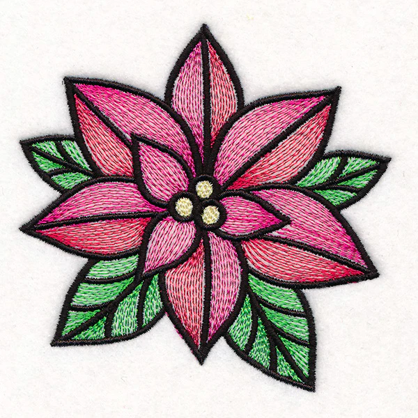 Stained Glass Christmas Accents - Poinsettia - Image 7