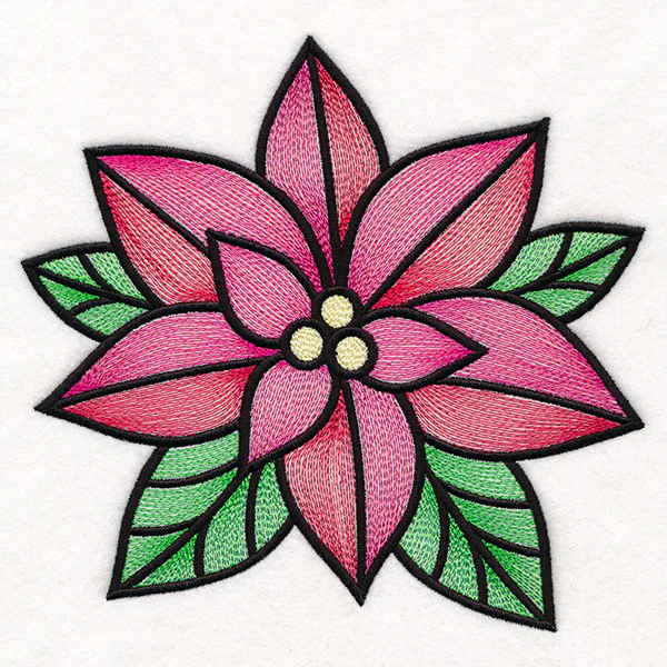 Stained Glass Christmas Accents - Poinsettia - Image 8