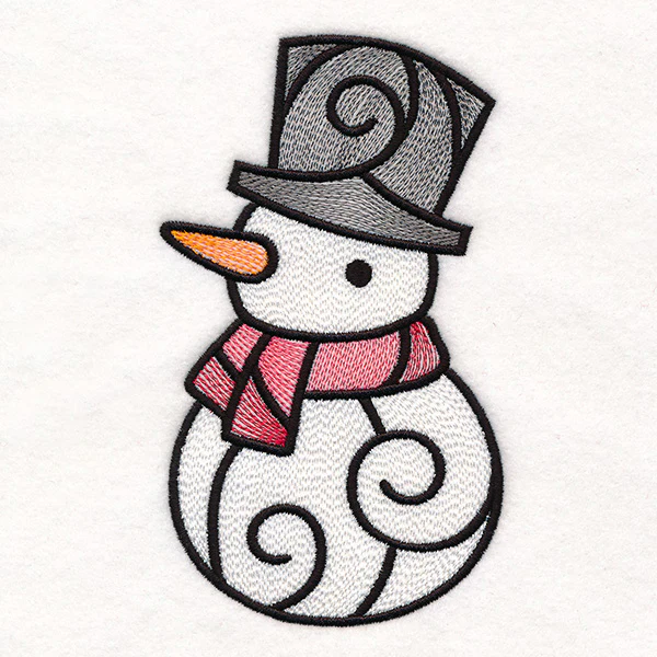 Stained Glass Christmas Accents - Snowman