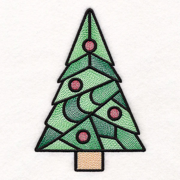 Stained Glass Christmas Accents - Tree