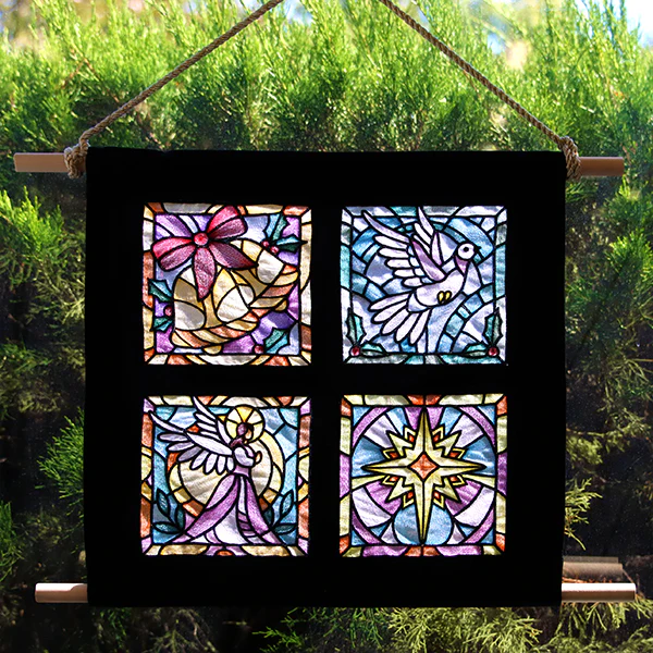 Stained Glass Christmas - Angel - Image 8