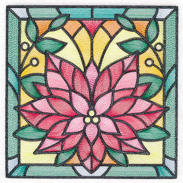Stained Glass Christmas - Poinsettia - Image 2