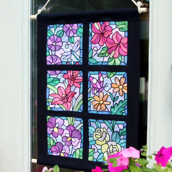 Stained Glass Garden - Asters - Image 2