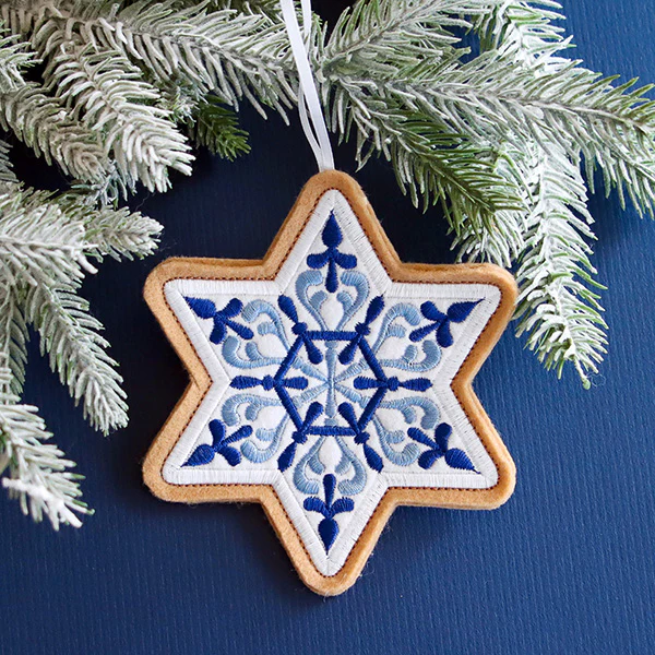 Star of David Cookie Ornament (In-the-Hoop) - Image 11
