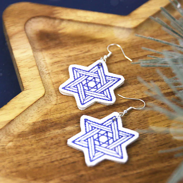 Star of David Earrings (In-the-Hoop) - Image 4