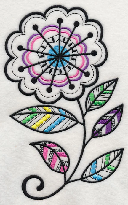 Starburst Blossom (Blackwork) - Image 2