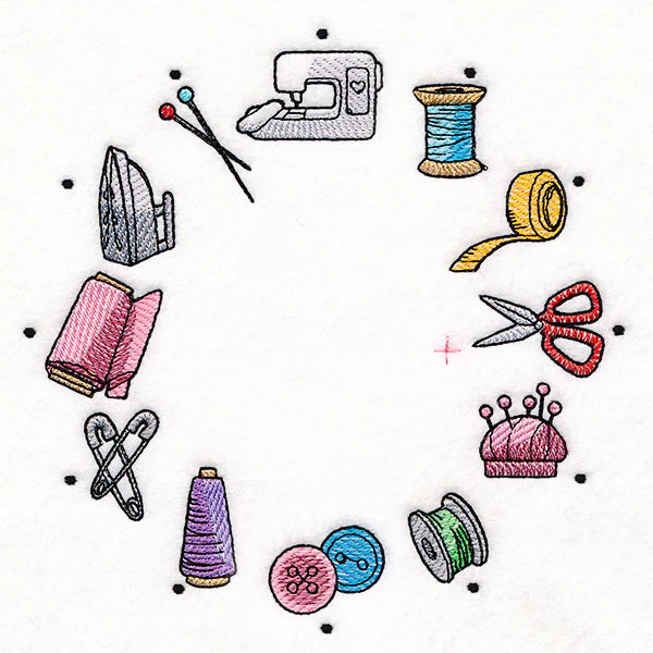 Stitch of Time Sewing Notions Clock - Split - Image 4