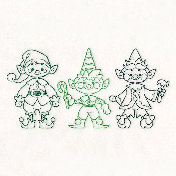 Storybook Christmas Characters -  Elves - Image 2