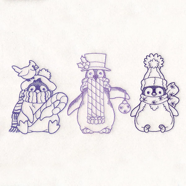 Storybook Christmas Characters - Penguins - Image 2