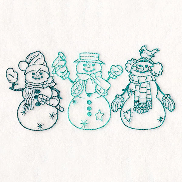 Storybook Christmas Characters -  Snowmen - Image 4