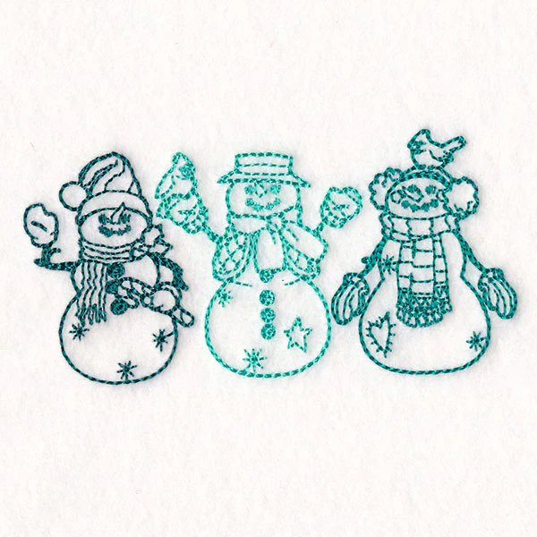 Storybook Christmas Characters -  Snowmen - Image 5