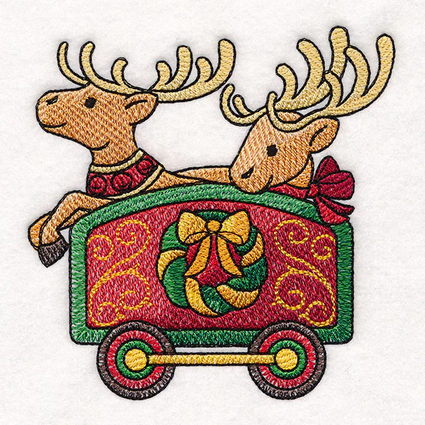 Storybook Christmas Train - Reindeer Car - Image 3