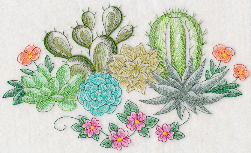 Succulents and Cacti (Toile) - Image 5