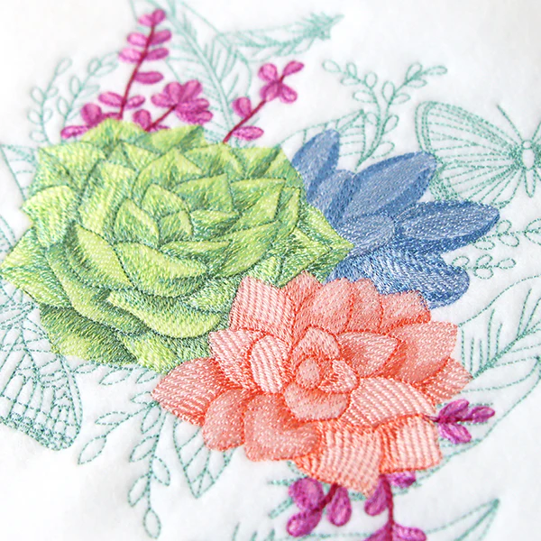 Succulents in Watercolor Medley - Image 2