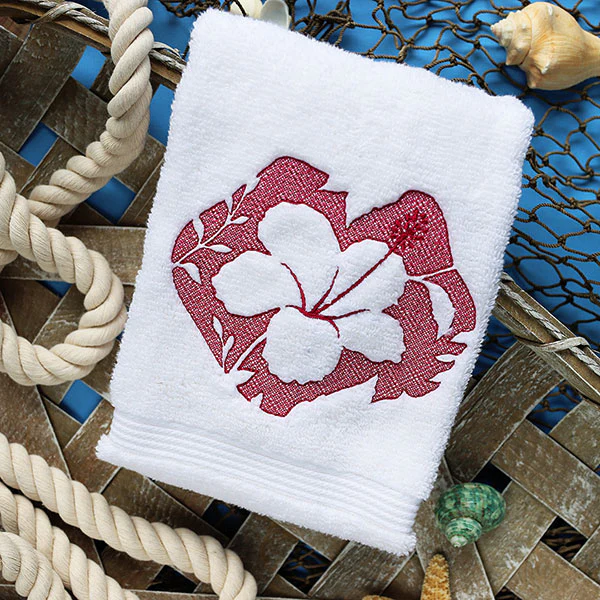 Summer Escape Hibiscus Flower (Embossed) - Image 5