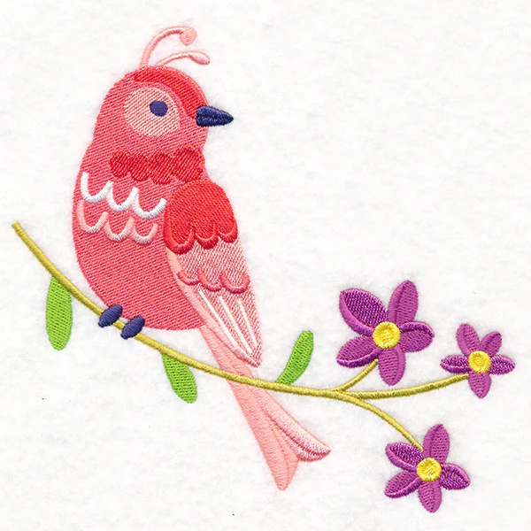 Summer Fun Bird and Flowers 2 - Image 3