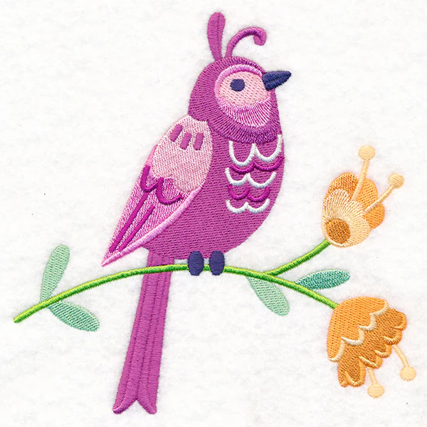 Summer Fun Bird and Flowers 4 - Image 3