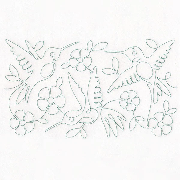 Summer Garden - Hummingbirds (Edge-to-Edge Quilting) - Image 5