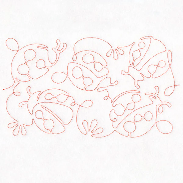 Summer Garden - Ladybugs (Edge-to-Edge Quilting)