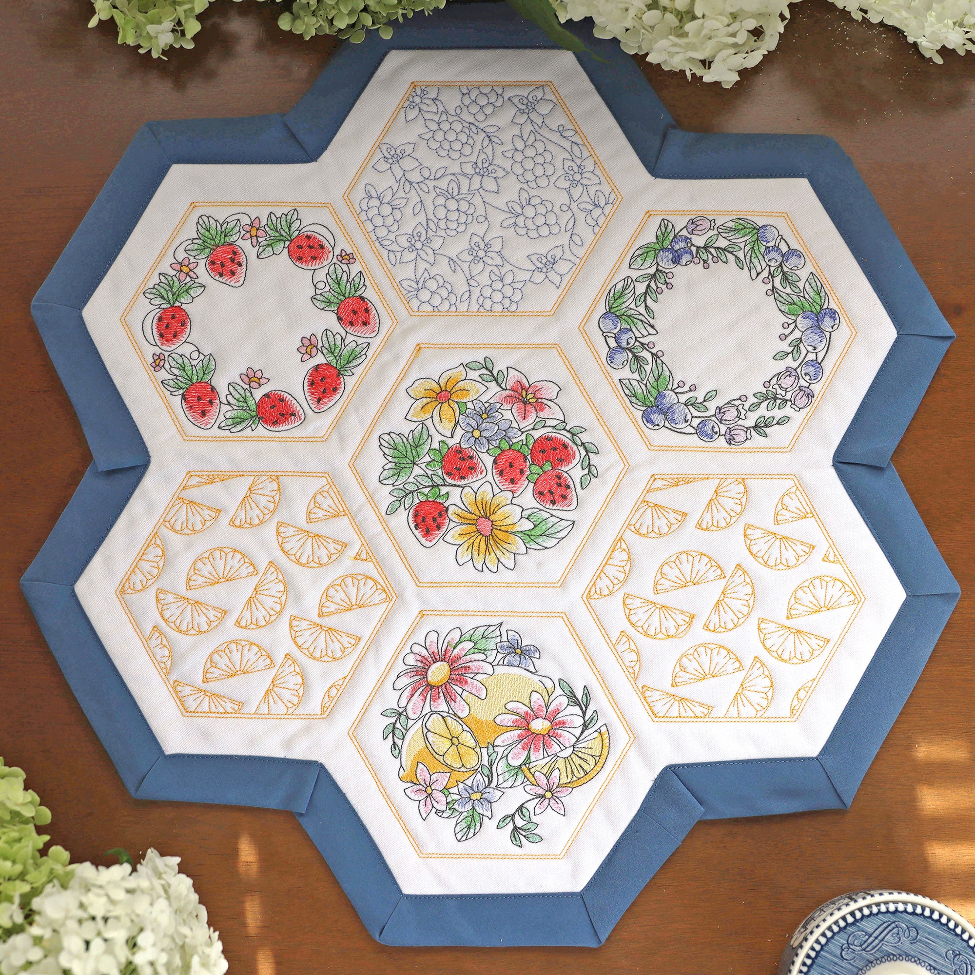 Sweet Fruit Quilt Hexagon Design Pack - Image 11