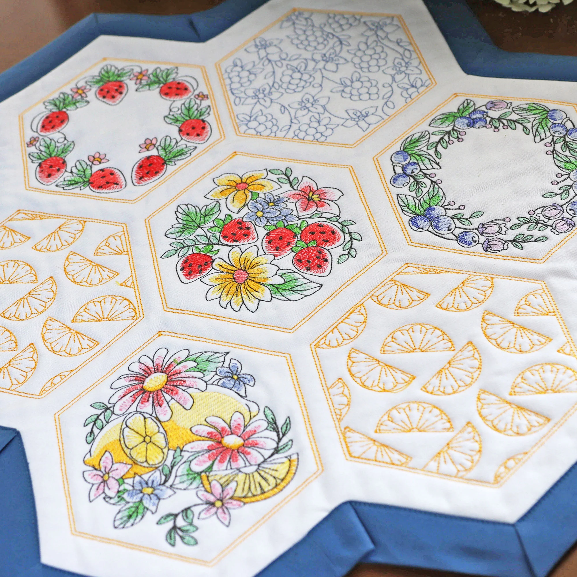 Sweet Fruit Quilt Hexagon Design Pack - Image 12